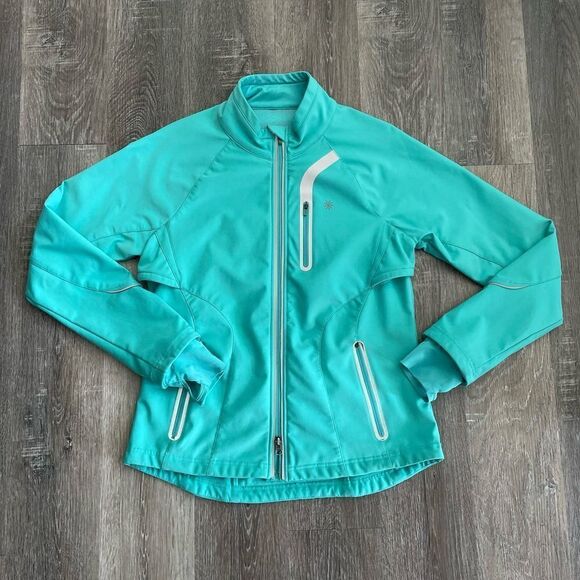 Athleta Women’s Turquoise Blue Softshell Jacket - Picture 9 of 14